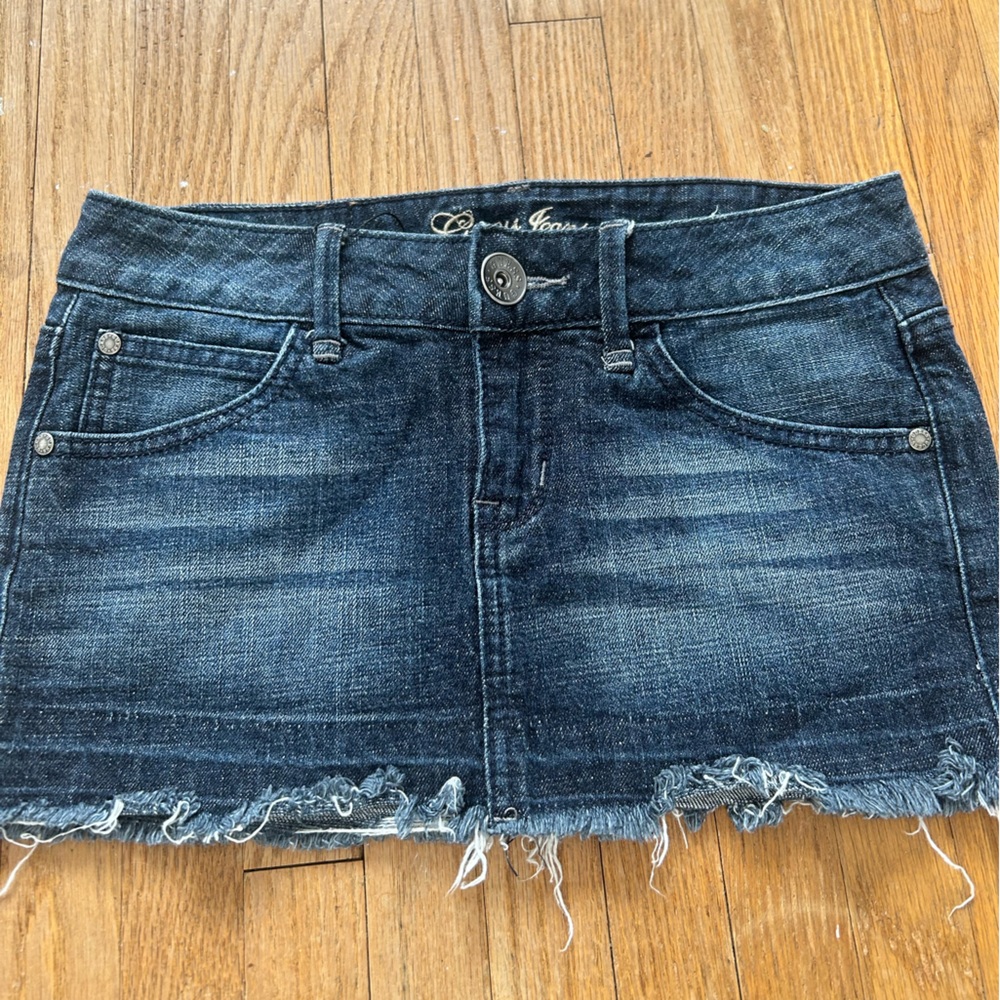 Guess Y2K Low Rise Denim Mini Skirt